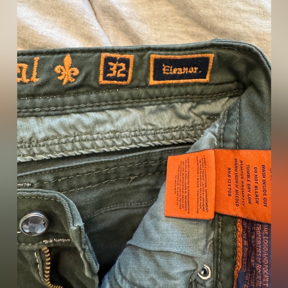 Rock Revival Slim Jeans in Dark Olive Green - Picture 7 of 9